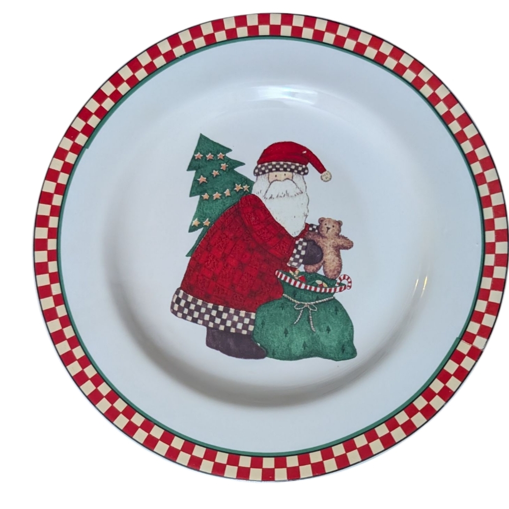 Debbie Mumm Magic Of Santa Plates - Set Of 4 - Picture 5 of 7